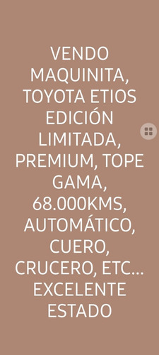 Toyota Etios 2017 1.5 Platinum 4 P Automática