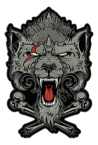 Patch Bordado – Lobo II - Patch Bordado – Lobo II - FIO DE OURO