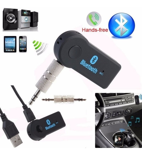 Receptor Bluetooth Audio Y Llamadas Adaptador Plug-in Auto