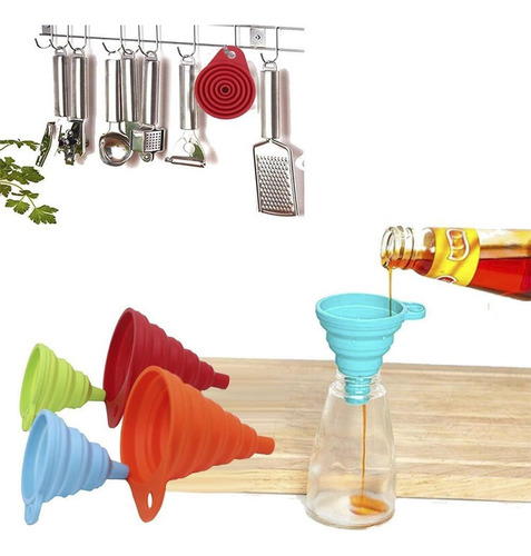 Y Set De Embudo De Cocina 4 Paquete, Pequeños Y Grandes,