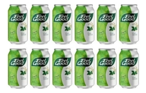 Kit 12 Chá Verde Limão Feel Good Lata 330ml Feel Good