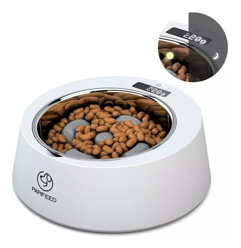 Comedero Lento Para Perro Y Gato Tazon Plato Inclinado Or