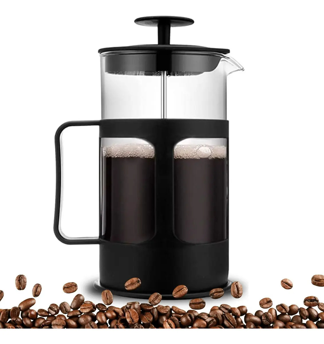 Cafeteira Prensa Francesa 650ml Manual Preta - Unitermi