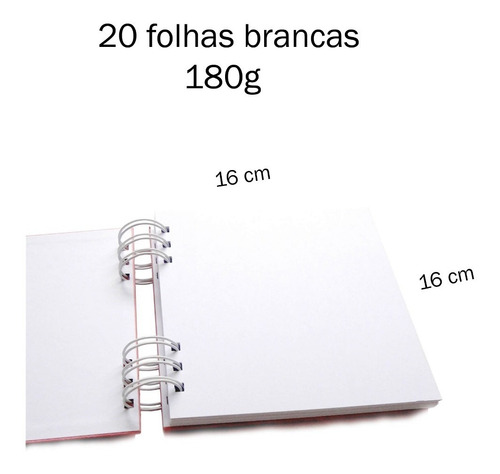 Imagem 4 de 5 de Album Scrapbook Caderno 16 X 16 Cm Várias Cores Fotos Fuji