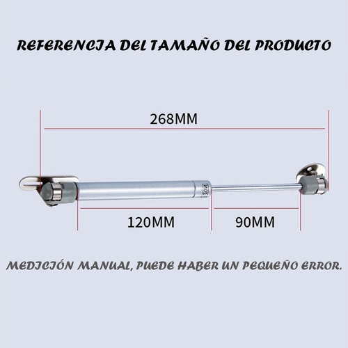 Imagen 4 de 10 de Brazo Bombin 100n Pack 6uni Para Puerta