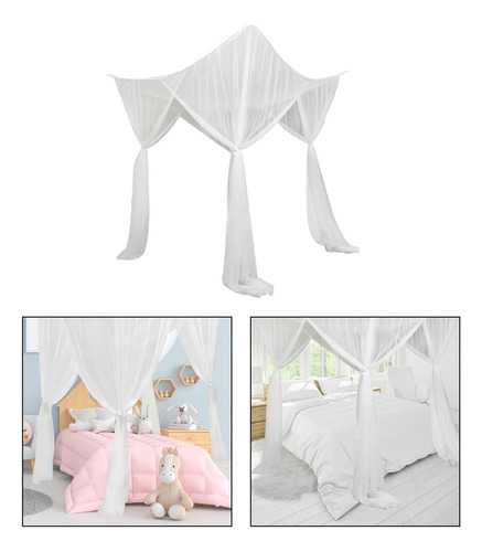 Red Con Dosel Para Cama De 4 Postes Esquineros, Tienda Para
