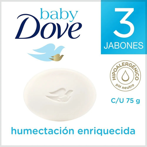 Jabón Dove Baby X 3 Und - Kg a $67