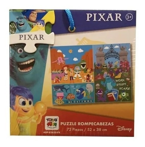 Imagen 2 de 2 de Disney Pixar Puzzle Rompecabezas 72 Piezas 52x38 Cm