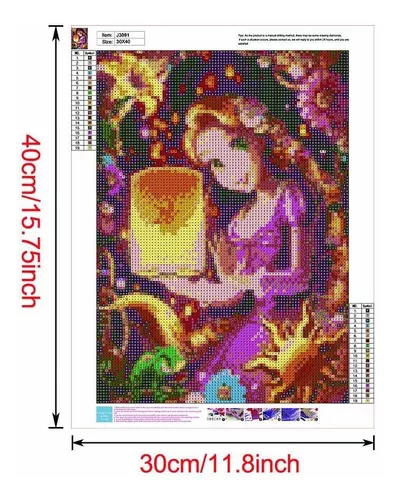 Pintura Por Diamantes 40x30cm Kit Completo [7nx22fgr]