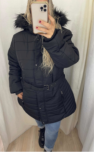 Campera Larga Impermeable Talles Grandes Mujer The Big Shop