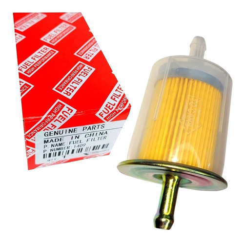 Filtro Gasolina Universal Plástico Tapa Metálica Kit X 2