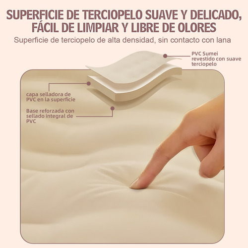 Colchón Inflables Matrimonial Con Aire Bomba + 2 Almohadas
