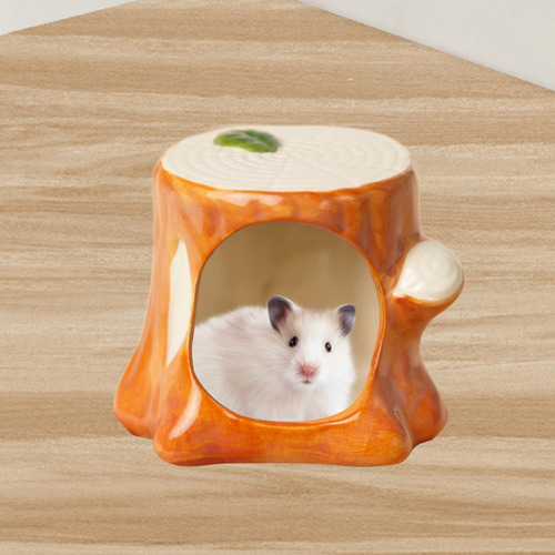 Cerámica Hamster House Pequeño Animal De Animales Cuevas M