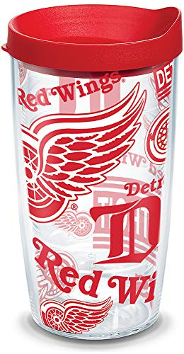 Nhl Detroit Red Alas Todo Vaso Una Envoltura Y Tapa De ...