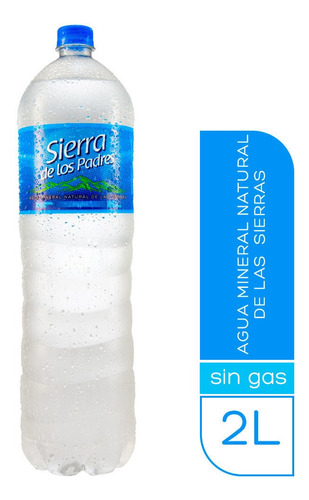 Agua Mineral Natural Sierra De Los Padres Pack 2 Lt X 6 Un