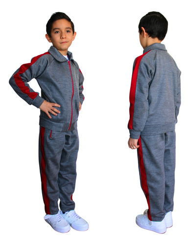 Pants Uniforme Escolar Punto Roma Con Franja Talla 4 A 16 Oxford Franja Roja 8