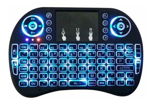 Mini Teclado Wireless Toucpad Backlit Rgb 2.4ghz