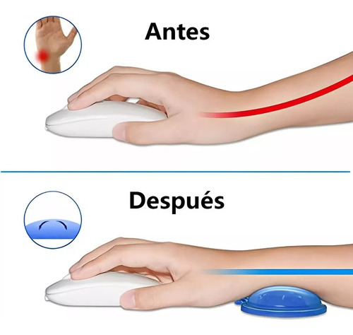 Almohadilla Ergonómica Ratón Mouses Silicona Reposamuñecas
