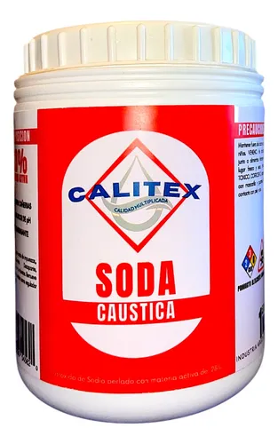 Soda Cáustica Destapa Cañerías Aumenta Ph Pote 1 Kg