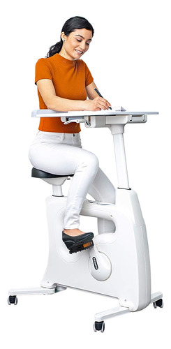 Exercise Bike Standing Desk Bike With Desktop Height Adjusta