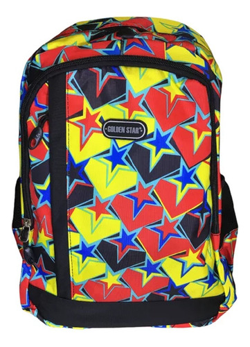 Mochila Golden Star Original Estrellas Colores