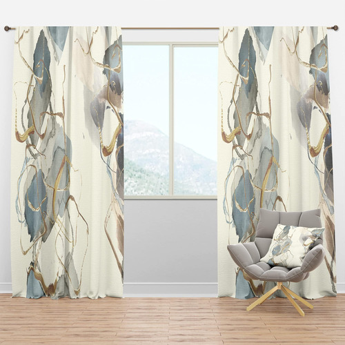 Designq Cortinas Opacas Gold Glam Squares Vi Cortinas Para Y