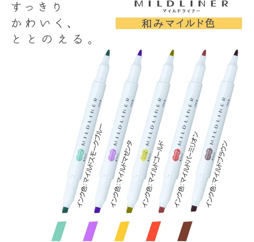 Zebra Mildliner Juego De 20 Colores, Rotuladores De Dob...