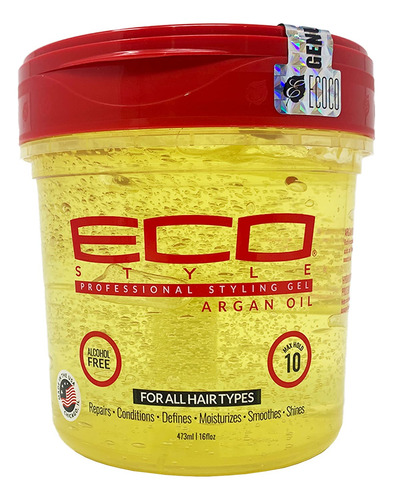 Eco Styling Gel Aceite De Argn Naranja 16 Onzas