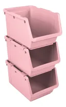 Comprar Gaveteros Plásticos Apilables Y Embutibles 35x24x20 Cm X4 Un