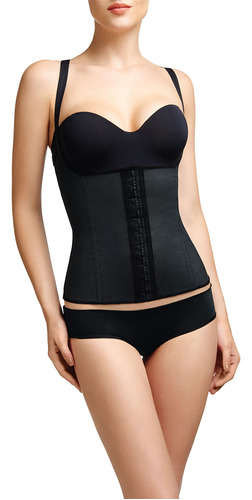 Squeem Chaleco De Busto Abierto Seductive Para Mujer, Negro.