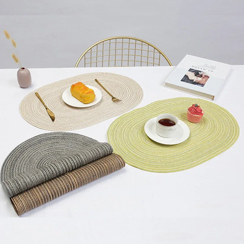 6 Tapetes De Mesa Ovalados Creativos Para Almohadilla Aislan