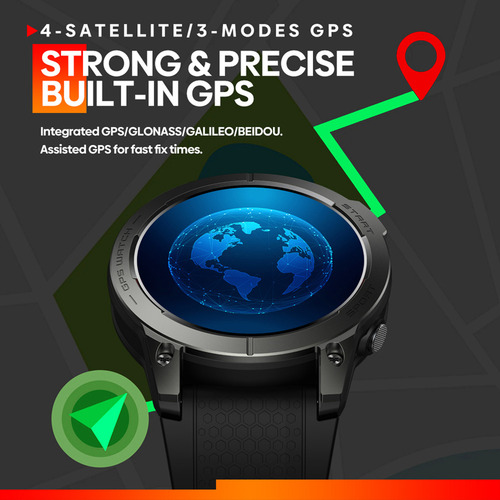- Reloj Deportivo Con Pulsera Inteligente Zeblaze Stratos 3