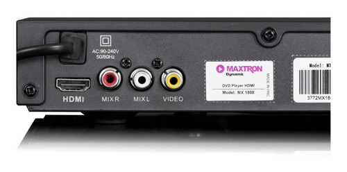 Imagen 3 de 4 de Reproductor Dvd Maxtron Dynamic Mx 1808 Hdmi