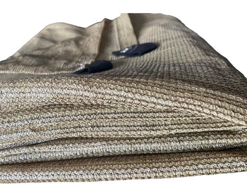 Malla Sombra 90% Beige 4x4 Bastilla Y Jareta