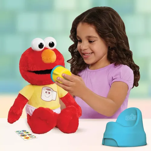 Peluche Muñeco Elmo Plaza Sésamo Hora De Ir Al Baño
