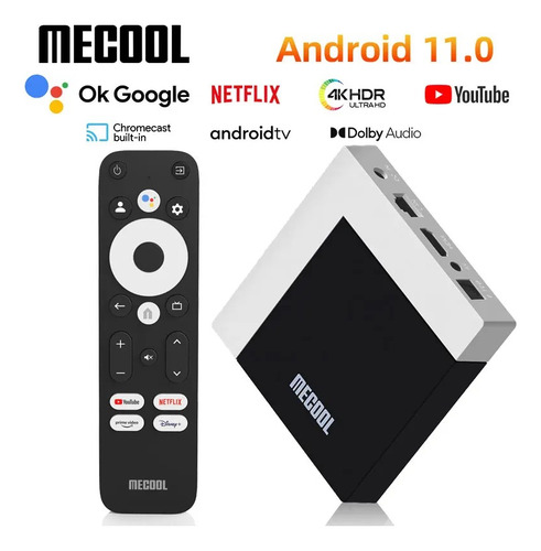 Mecool Tv Box Km7 Plus Android Tv 4k Hdr Google Chromecast
