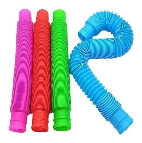 Pop Tube Fidget Toy Caño Sensorial Tamaño Grande Pack X 30