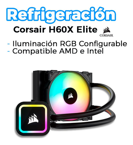 Fan Cooler Corsair H60x Elite