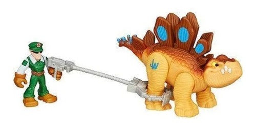 Boneco Jurassic World Dino E Humano Stegosaurus - Hasbro