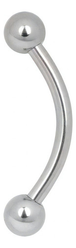 Piercing para cejas Microbel, acero esterilizado, 1,2 x 10 mm