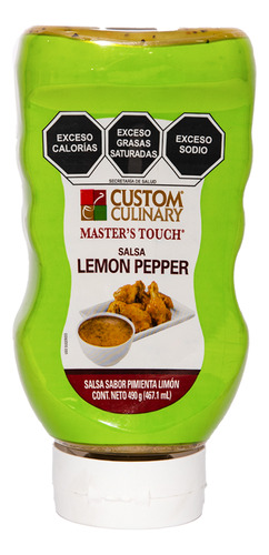 Salsa Lemon Pepper 490gr Custom Culinary Apachurrable