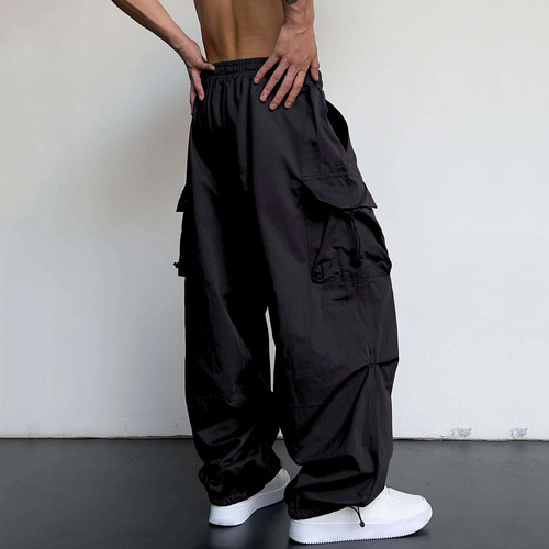 Pantalones Para Hombre Con Cintura Elástica Con Cordón Y Bol