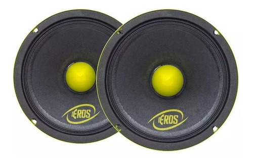 Par Mb Woofer Eros E-6mb 6 Polegadas 200w Rms 4 Ohms Cor Amarelo