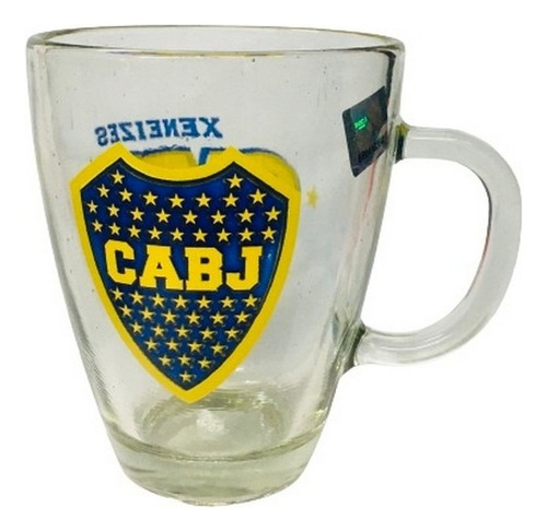 Taza De Vidrio Equipo De Futbol Oficial Ar1 Tfut Ellobo