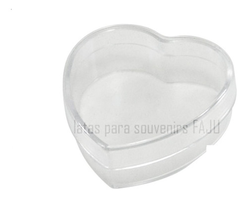 Caja Pastillero Acrilico Corazon 7d Souvenirs X 20u