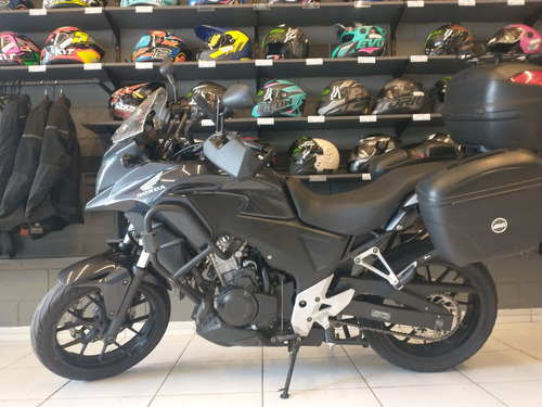 Moto Cb500x Preta 2015 Com Acessórios