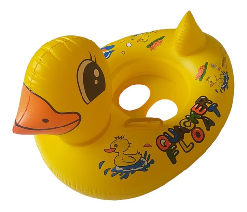 Boia Inflável Pato Modelo Bote Infantil Para Bebê Piscina