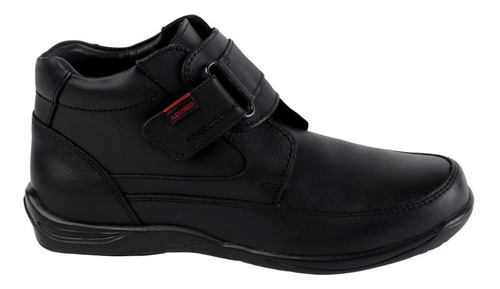 Zapato Escolar Con Velcro Para Joven En Color Negro 0229