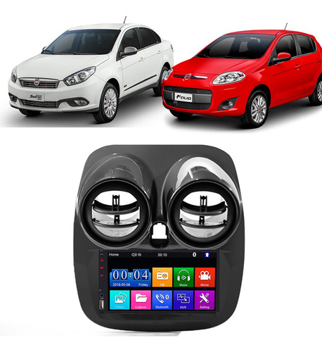 Kit Central Multimidia Mp5 Grand Siena 2013 A 2012 Bt Usb