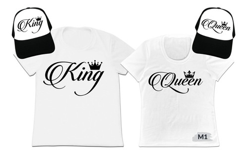 Camiseta Mas Gorra Set 2 Pajeras Enamorados Novios Esposos